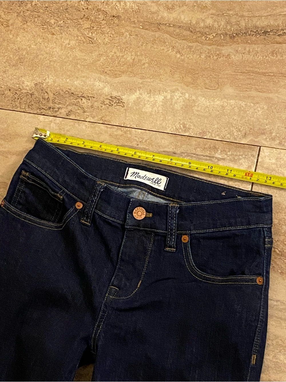 Madewell Dark Indigo Size 26x34 Mid-Rise Skinny Skinny Jeans - Picture 4 of 11